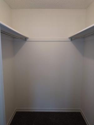 Walk-in Closet of larger bedroom